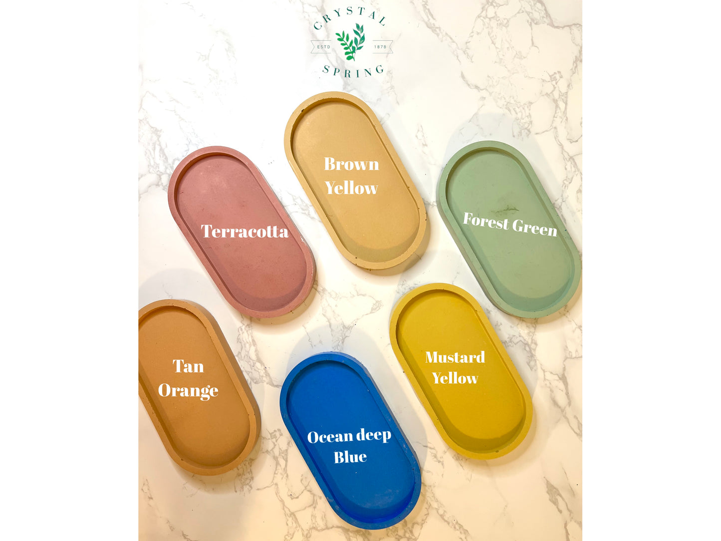 Oval Concrete Tray