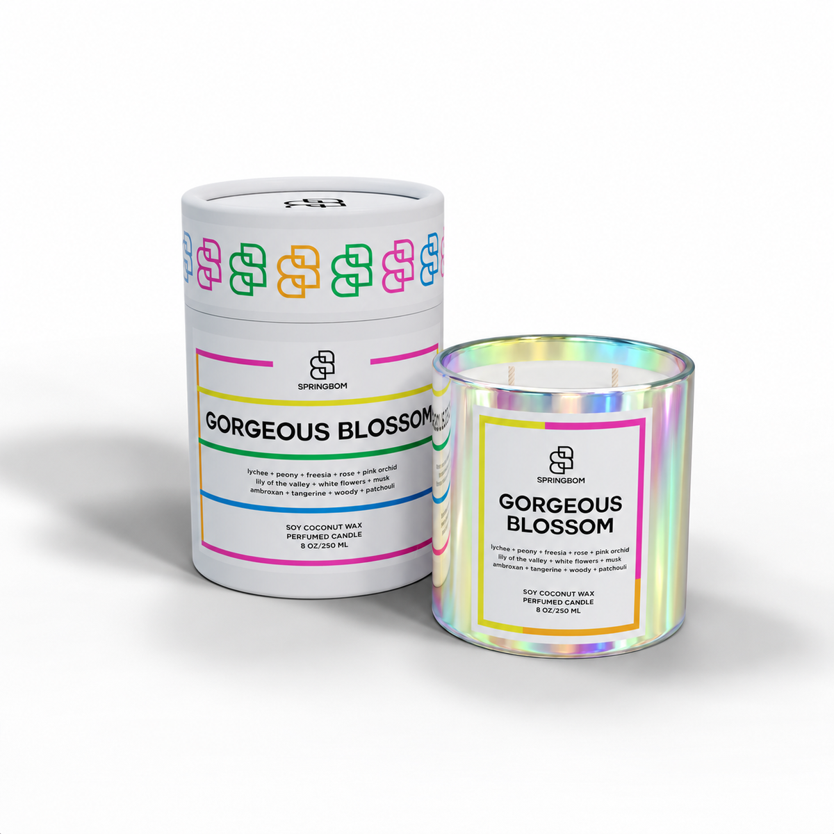 Gorgeous Blossom handmade coconut soy candle – detail 2