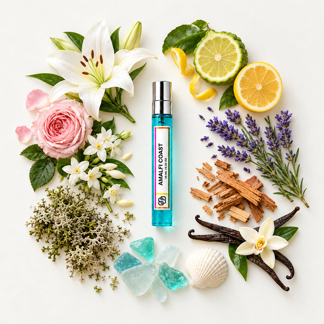 Amalfi Coast Handmade Perfume – 10ml Eau de Parfum Travel Spray