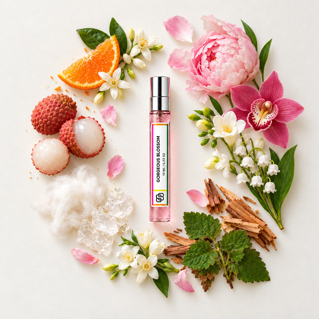 Gorgeous Blossom Handmade Perfume – 10ml Eau de Parfum Travel Spray