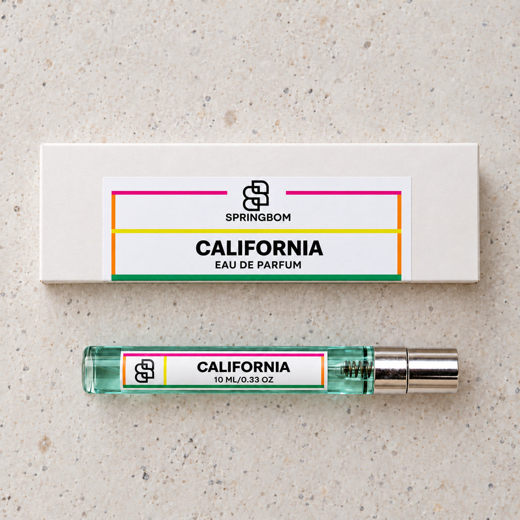 California Handmade Perfume – 10ml Eau de Parfum Travel Spray