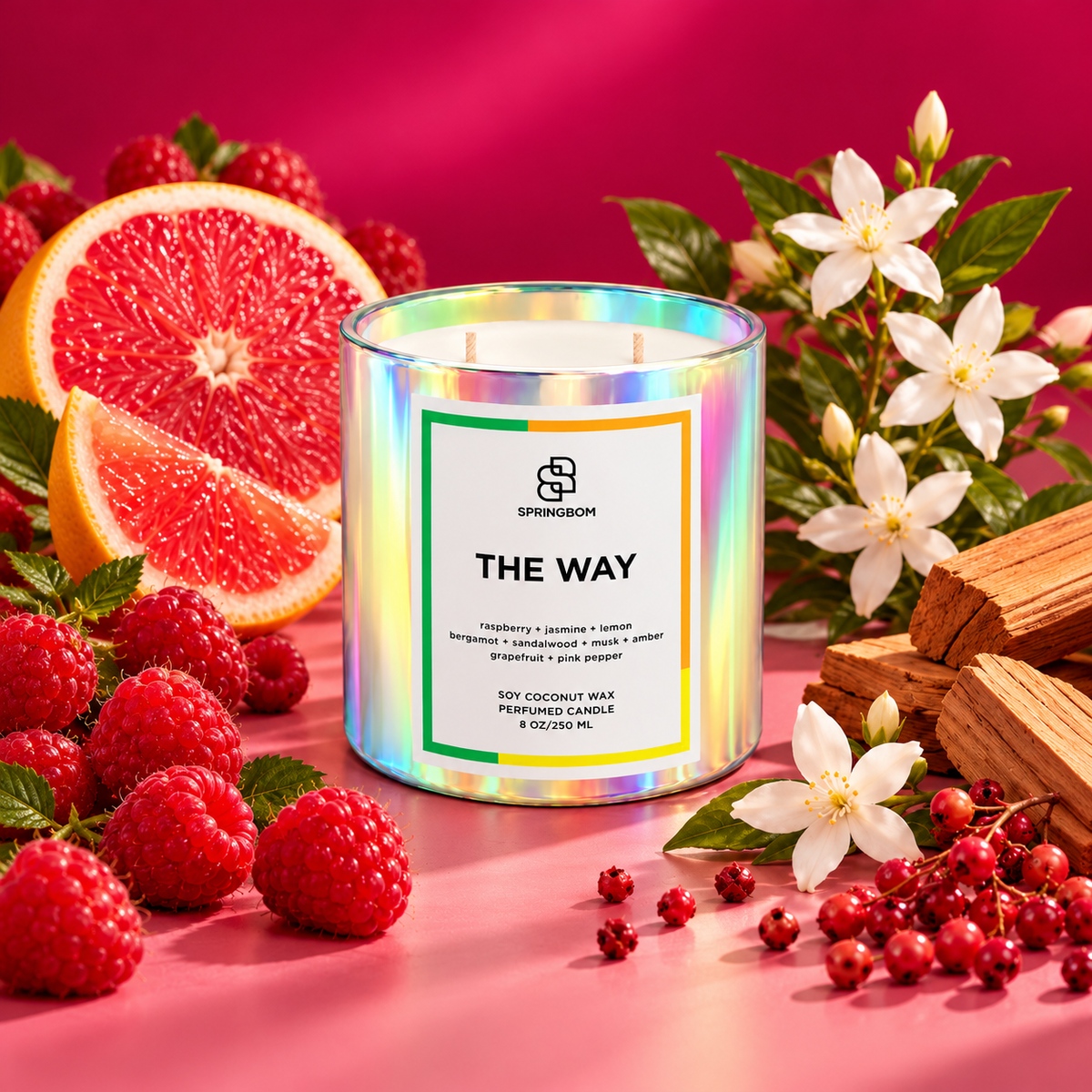 The Way handmade coconut soy candle – product view