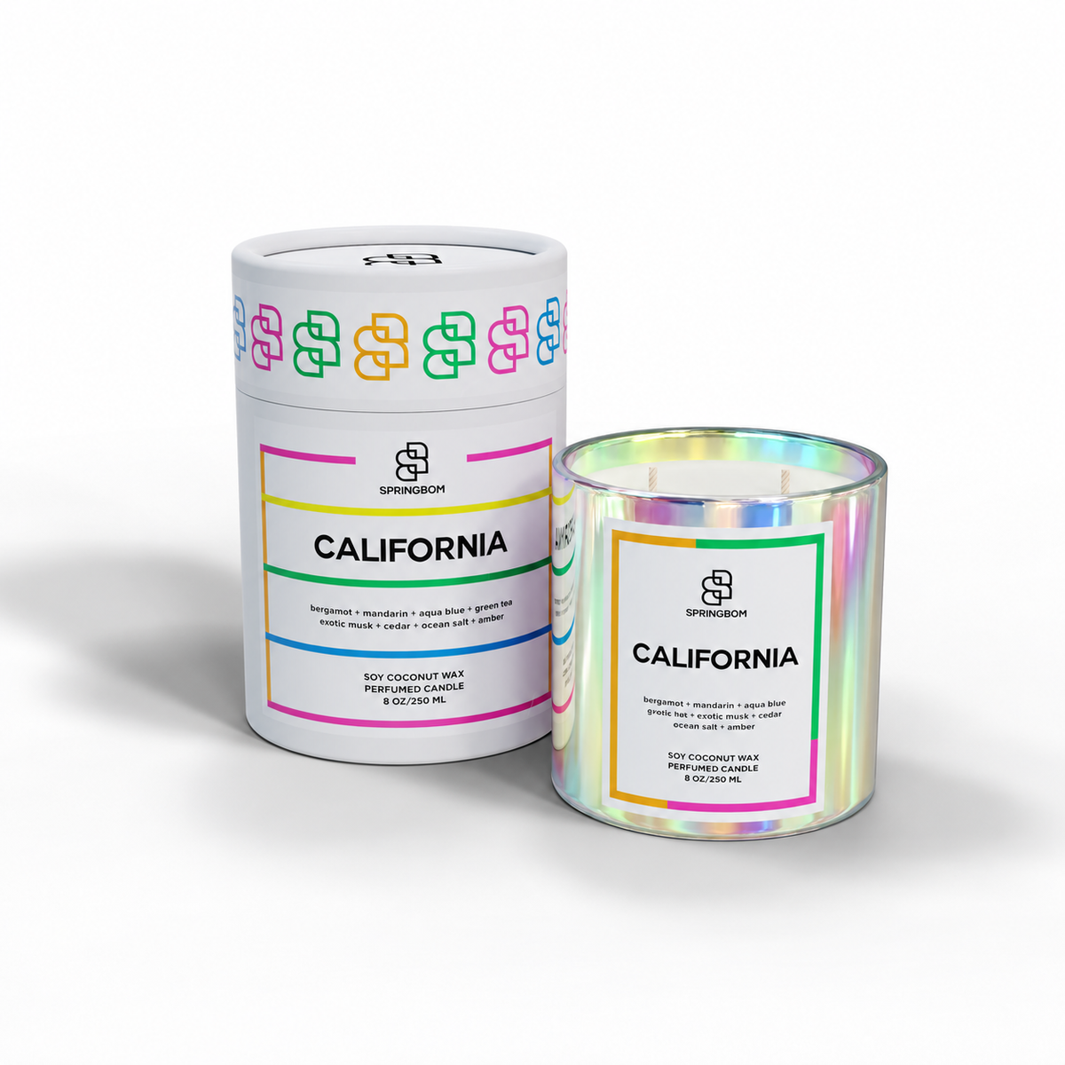 California handmade coconut soy candle – detail 3