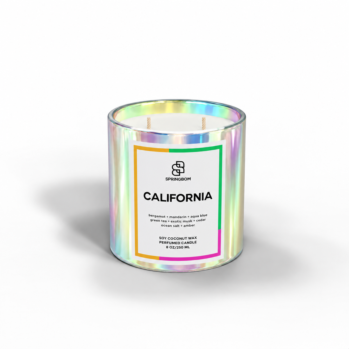 California handmade coconut soy candle – detail 2