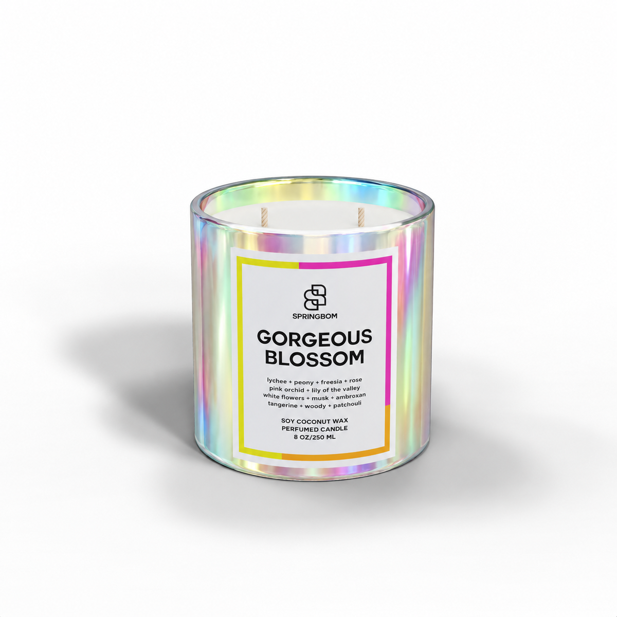 Gorgeous Blossom handmade coconut soy candle – detail 3