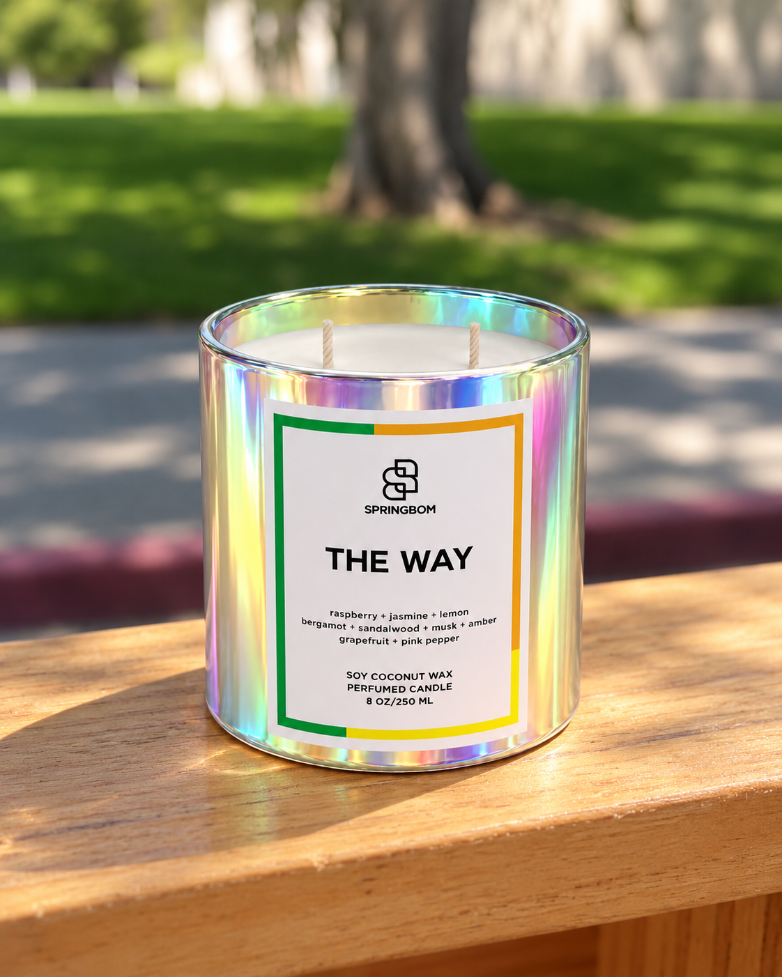 The Way handmade coconut soy candle – detail 4