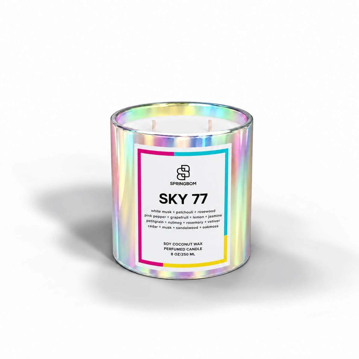 Sky 77 handmade coconut soy candle – detail 2