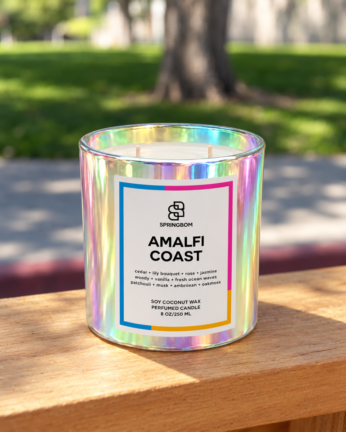 Amalfi Coast handmade coconut soy candle – detail 4