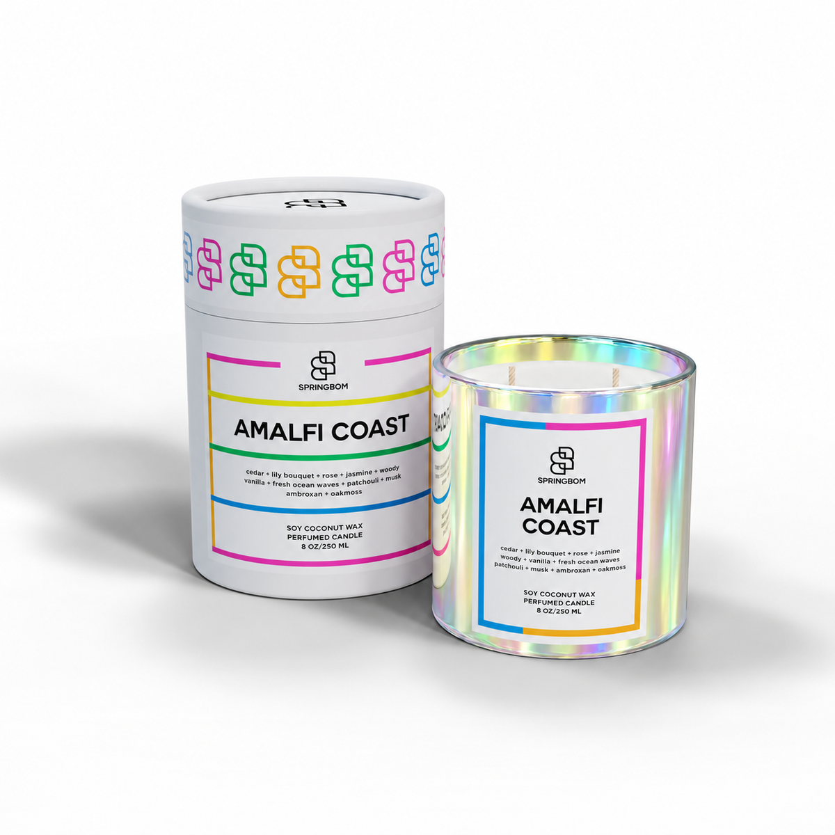Amalfi Coast handmade coconut soy candle – detail 3