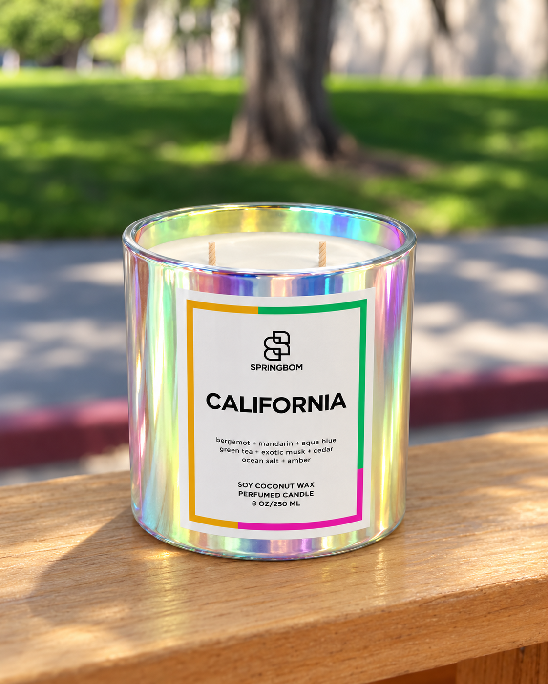 California handmade coconut soy candle – detail 4