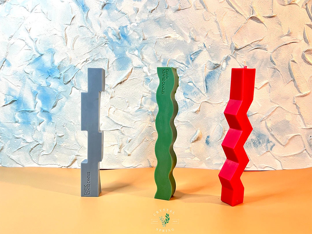 Wavy Design Candle